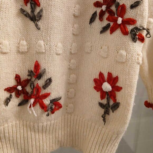 ZARA Embroidered Floral Knit - Picture 9 of 9